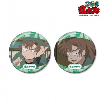 グッズ-バッチ】忍たま乱太郎 善法寺伊作 場面写缶バッジ2個セット vol 