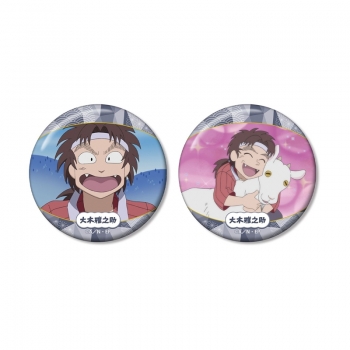 グッズ-バッチ】忍たま乱太郎 大木雅之助 場面写缶バッジ2個セット vol 
