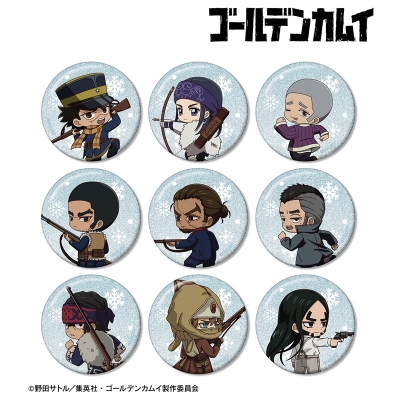 【グッズ-バッチ】TVアニメ『ゴールデンカムイ』 トレーディング ちびキャラ 戦う背中ver. グリッター缶バッジ ver.A【特典付】