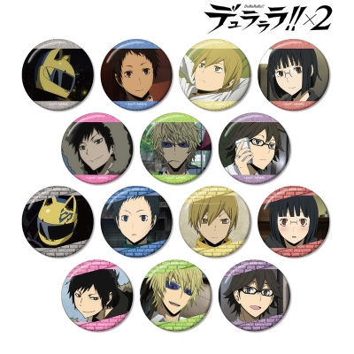 【グッズ-バッチ】TVアニメ「デュラララ!!×2」 トレーディング場面写グリッター缶バッジ【特典付】