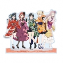 【グッズ-スタンドポップ】ラブライブ!虹ヶ咲学園スクールアイドル同好会 描き下ろし 2年生集合 着物ドレスver. ジオラマアクリルスタンドの画像