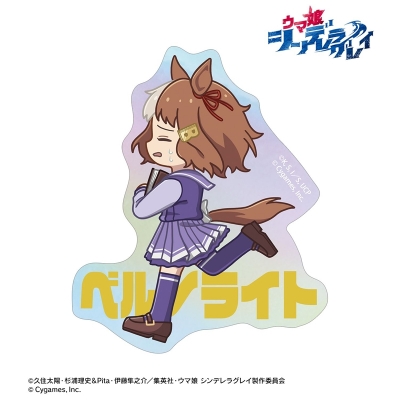 【グッズ-ステッカー】アニメ『ウマ娘 シンデレラグレイ』 ベルノライト ちびとこ オーロラダイカットステッカー