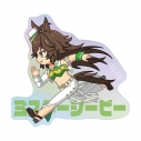 【グッズ-ステッカー】アニメ『ウマ娘 シンデレラグレイ』 ミスターシービー ちびとこ オーロラダイカットステッカーの画像