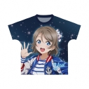 【グッズ-Tシャツ】ラブライブ!サンシャイン!! 描き下ろし 渡辺 曜 3rdソロコンサートver. フルグラフィックTシャツユニセックス(サイズ/XL)の画像