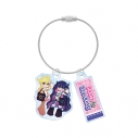 【グッズ-キーホルダー】『New PANTY & STOCKING with GARTERBELT』 描き下ろし パンティ&ストッキング モデルver. 2連ワイヤーアクリルキーホルダー ver.Aの画像