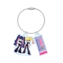 【グッズ-キーホルダー】『New PANTY & STOCKING with GARTERBELT』 描き下ろし パンティ&ストッキング モデルver. 2連ワイヤーアクリルキーホルダー ver.Bの画像