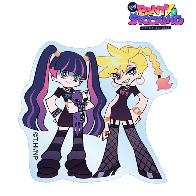 【グッズ-ステッカー】『New PANTY & STOCKING with GARTERBELT』 描き下ろし パンティ&ストッキング モデルver. アクリルステッカー ver.B