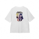 【グッズ-Tシャツ】『New PANTY & STOCKING with GARTERBELT』 描き下ろし パンティ&ストッキング モデルver. BIGシルエットTシャツ ver.Aユニセックス(サイズ/L)の画像