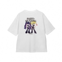 【グッズ-Tシャツ】『New PANTY & STOCKING with GARTERBELT』 描き下ろし パンティ&ストッキング モデルver. BIGシルエットTシャツ ver.Bユニセックス(サイズ/M)の画像