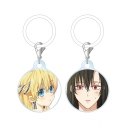 【グッズ-チャーム】ある日、お姫様になってしまった件について アタナシア&ルーカス 目印ミニアクリルチャーム2個セットの画像