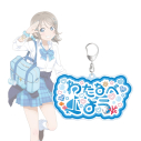 【グッズ-キーホルダー】ラブライブ!サンシャイン!! 描き下ろし 渡辺 曜 ギャル制服ver. 着用お名前BIGアクリルキーホルダーの画像