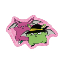 【グッズ-ステッカー】南国少年パプワくん テヅカくん&ウィロー ダイカットステッカーの画像