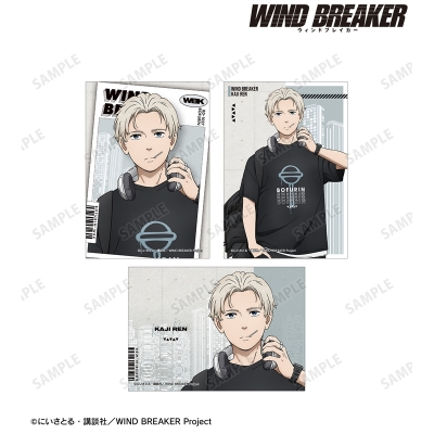 【グッズ-ブロマイド】TVアニメ『WIND BREAKER』 描き下ろし 梶 蓮 夏服ver. ブロマイド3枚セット