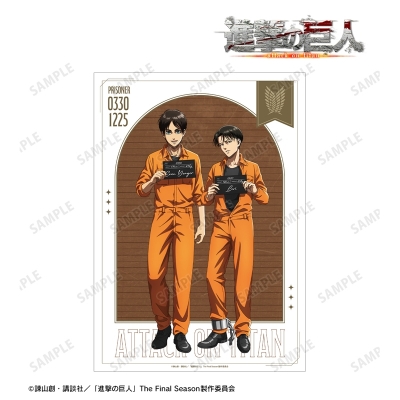【グッズ-ポスター】TVアニメ『進撃の巨人』 描き下ろし エレン&リヴァイ 囚人ver. A3マット加工ポスター【Drama 下载 ダウンロード Download 百度网盘 Mega MediaFire Mp3 CD 分享 感想 翻译先行販売】
