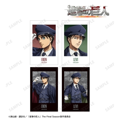【グッズ-カード】TVアニメ『進撃の巨人』 描き下ろし エレン&リヴァイ 看守ver. Ani-Frame4枚セット【アニメイト先行販売】