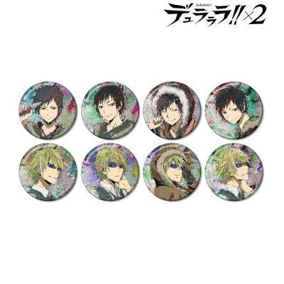 【グッズ-バッチ】TVアニメ「デュラララ!!×2」 トレーディング grunge CANVAS 臨也&静雄 缶バッジ【アニメイト特典付】