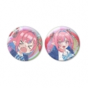 【グッズ-バッチ】TVアニメ『カナン様はあくまでチョロい』 高潔カナン オーロラ缶バッジ2個セットの画像