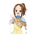 【グッズ-置きもの】からかい上手の高木さん 描き下ろし 高木さん 飼育員 お仕事体験ver. 第2弾 特大ダイカットアクリルパネル【アニメイト先行販売】の画像