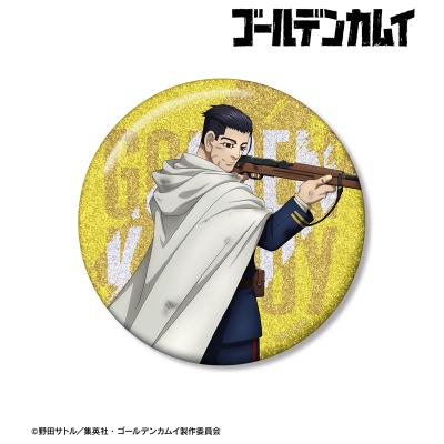 【グッズ-バッチ】TVアニメ『ゴールデンカムイ』 描き下ろし 尾形百之助 戦う背中ver. 75mmグリッター缶バッジ