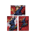 【グッズ-ブロマイド】TVアニメ『ゴールデンカムイ』 描き下ろし 杉元佐一 戦う背中ver. ブロマイド3枚セットの画像