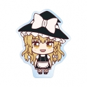 【グッズ-ステッカー】東方Project 霧雨魔理沙 ちょこんと! クリアダイカットステッカーの画像