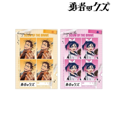 【グッズ-ブロマイド】TVアニメ『勇者のクズ』 《死神》ヤシロ&城ヶ峰亜希 証明写真風ブロマイド2枚セット