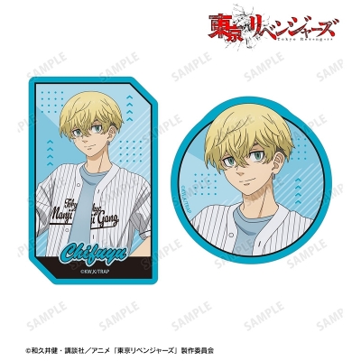 【グッズ-ステッカー】TVアニメ『東京リベンジャーズ』 描き下ろし 松野 千冬 ベースボールシャツver. ダイカットステッカー2個セット