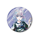 【グッズ-バッチ】東方Project 松本能人イラスト 十六夜咲夜 現代風ファッションver. Ani-Art 75mmグリッター缶バッジの画像