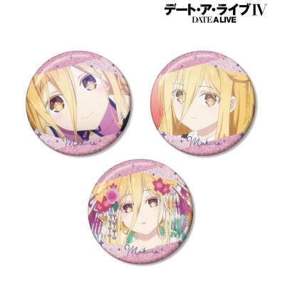 【グッズ-バッチ】デート・ア・ライブIV 星宮六喰 場面写グリッター缶バッジ3個セット
