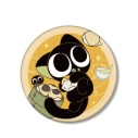 【グッズ-バッチ】羅小黒戦記 描き下ろしイラスト シャオヘイ(猫) A 飲茶ver. BIG缶バッジ【再販】の画像