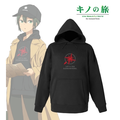 【グッズ-ジャンパー・コート】キノの旅 -the Beautiful World- the Animated Series arti-mate 着用プルオーバーパーカー キノ 描き下ろし トラベルコーデver.メンズ(サイズ/Free)【アニメイト限定】