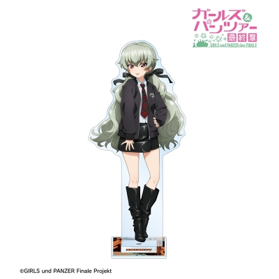 【グッズ-スタンドポップ】ガールズ&パンツァー 最終章 arti-mate 第2弾 特大アクリルスタンド アンチョビ 描き下ろし 私服ネクタイver.【アニメイト限定】