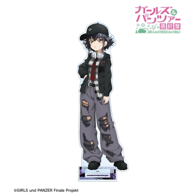 【グッズ-スタンドポップ】ガールズ&パンツァー 最終章 arti-mate 第2弾 特大アクリルスタンド ぺパロニ 描き下ろし 私服ネクタイver.【アニメイト限定】