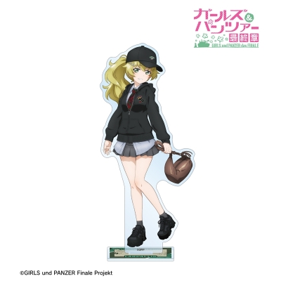 【グッズ-スタンドポップ】ガールズ&パンツァー 最終章 arti-mate 第2弾 BIGアクリルスタンド カルパッチョ 描き下ろし 私服ネクタイver.【アニメイト限定】