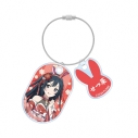 【グッズ-キーホルダー】ラブライブ!虹ヶ咲学園スクールアイドル同好会 描き下ろし 優木せつ菜 和バニーver. 2連ワイヤーアクリルキーホルダーの画像