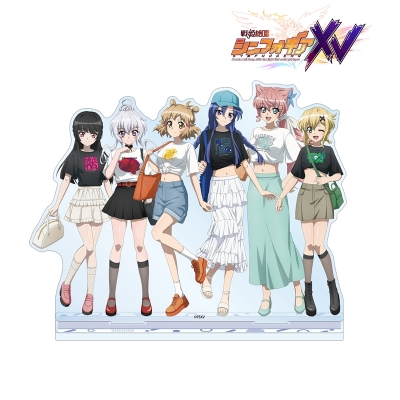 【グッズ-スタンドポップ】戦姫絶唱シンフォギアXV 描き下ろし 集合 私服ver. BIGアクリルスタンド