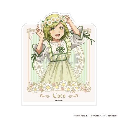 【グッズ-その他】とんがり帽子のアトリエ アクリルブックエンド ココ ドレスアップ&フラワーver