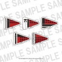 【グッズ-クリップ】アイドルマスターSideM×ばくだん焼本舗 アクリルヘアクリップ High×Jokerの画像