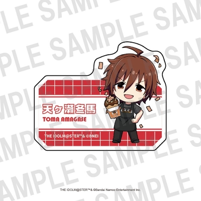 【グッズ-バッチ】アイドルマスターSideM×ばくだん焼本舗 プレートバッジ 天ヶ瀬冬馬