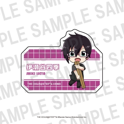 【グッズ-バッチ】アイドルマスターSideM×ばくだん焼本舗 プレートバッジ 伊瀬谷四季