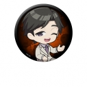 【グッズ-バッチ】TVアニメ『忍者と極道』 ぺたん娘缶バッジ 輝村極道の画像