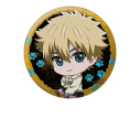 【グッズ-バッチ】ニャイト・オブ・ザ・リビングキャット ぺたん娘缶バッジ ツツミの画像