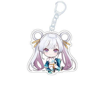 【グッズ-キーホルダー】超かぐや姫! ぺたん娘アクリルキーホルダー 月見ヤチヨ/バトル衣装