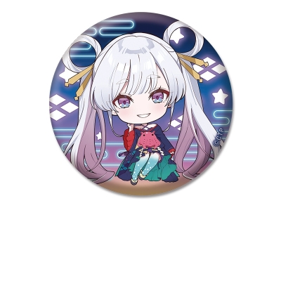 【グッズ-バッチ】超かぐや姫! ぺたん娘缶バッジ 月見ヤチヨ