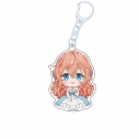 【グッズ-キーホルダー】悪役令嬢は隣国の王太子に溺愛される ぺたん娘アクリルキーホルダー ティアラローズの画像