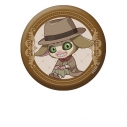 【グッズ-バッチ】誰ソ彼ホテル -蕾- ぺたん娘缶バッジ 切子の画像