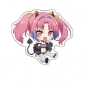 【グッズ-ステッカー】TVアニメ『カナン様はあくまでチョロい』 ぺたん娘ダイカットステッカー ミルチ・ゼブルの画像