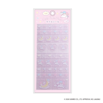 【グッズ-シール】リトルツインスターズ タイルシール ユニコーン