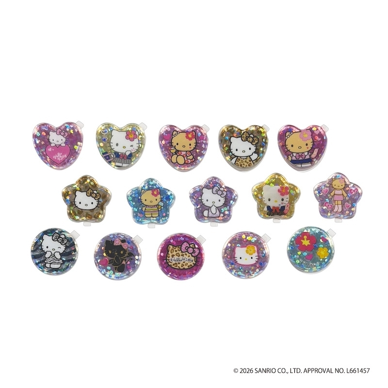 【グッズ-シール】ハローキティ クリスタルシール ＧＯＧＯギャル