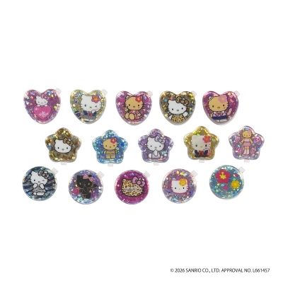 【グッズ-シール】ハローキティ クリスタルシール GOGOギャル